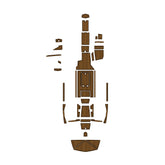 2018 Tige RZX3 Eva Foam Boat Flooring Faux Teak Boat Deck Foam Boat Decking Marine Mat Cockpit Swim Platform Pads Hzchione Light Brown Black