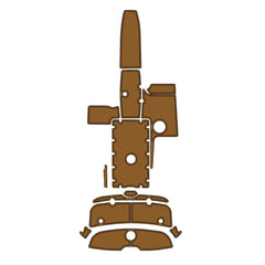 2008 Yamaha AR 230 Swim Platform Cockpit Pad Boat Kit EVA Boat Flooring Foam Decking Mat Hzchione Light Brown + Black Brushed