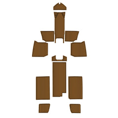 Sea Ray 200 Eva Foam Boat Flooring Faux Teak Boat Deck Foam Boat Decking Marine Mat Cockpit Swim Platform Pads Hzchione Light Brown Black