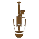2016-2018 Supra SA Swim Platform Cockpit Pad EVA Teak Decking Mat Hzchione Faux Teak Light Brown Black