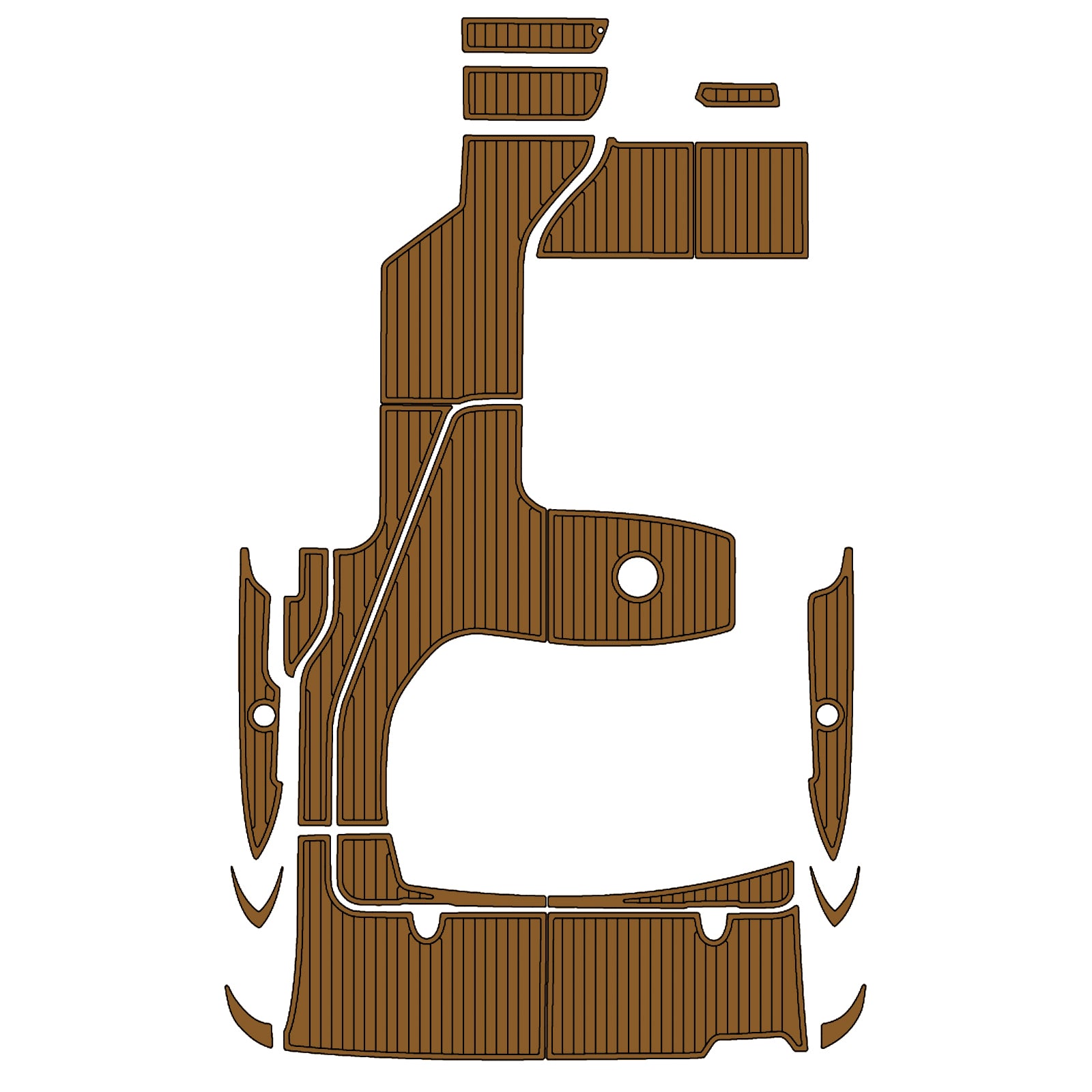 2010 Sea Ray Sundancer 330 Eva Foam Boat Flooring Faux Teak Boat Deck Foam Boat Decking Marine Mat Cockpit Swim Platform Pads Hzchione Light Brown Black