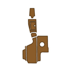 2006 Centurion Avalanche C4 Swim Platform Cockpit Pad EVA Teak Decking Mat Hzchione Brushed Light Brown Black