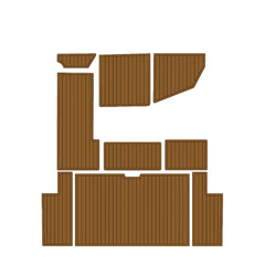 1988 Sea Ray 268 Sundancer Eva Foam Boat Flooring Faux Teak Boat Deck Foam Boat Decking Marine Mat Cockpit Swim Platform Pads Hzchione Light Brown Black