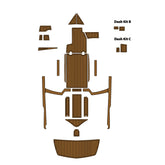 2019 Tige R23 Eva Foam Boat Flooring Faux Teak Boat Deck Foam Boat Decking Marine Mat Cockpit Swim Platform Pads Hzchione Light Brown Black