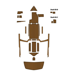 2019 Tige R23 Eva Foam Boat Flooring Faux Teak Boat Deck Foam Boat Decking Marine Mat Cockpit Swim Platform Pads Hzchione Light Brown Black