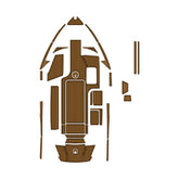 2015-2017 Axis T23 Eva Foam Boat Flooring Faux Teak Boat Deck Foam Boat Decking Marine Mat Cockpit Swim Platform Pads Hzchione Light Brown Black