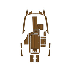 2019 Malibu 22MXZ Eva Foam Boat Flooring Faux Teak Boat Deck Foam Boat Decking Marine Mat Cockpit Swim Platform Pads Hzchione Light Brown Black