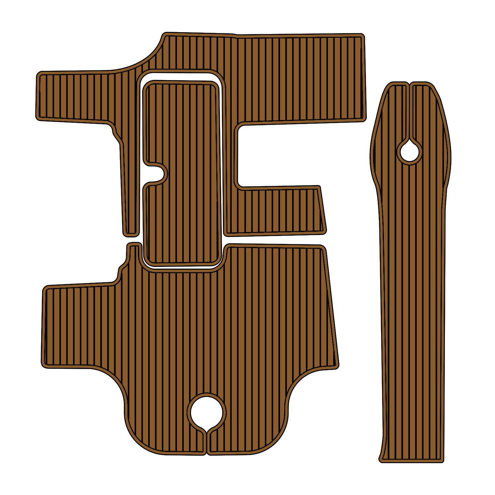 2000 Sea Ray 280 Eva Foam Boat Flooring Faux Teak Boat Deck Foam Boat Decking Marine Mat Cockpit Swim Platform Pads Hzchione Light Brown Black