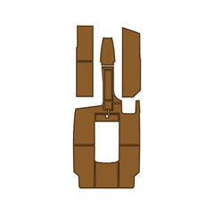 2003 MasterCraft Prostar 209 Swim Platform Cockpit Pad EVA Teak Decking Mat Hzchione Brushed Light Brown Black