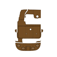 1999-2002 Sea Ray 340 Eva Foam Boat Flooring Faux Teak Boat Deck Foam Boat Decking Marine Mat Cockpit Swim Platform Pads Hzchione Light Brown Black