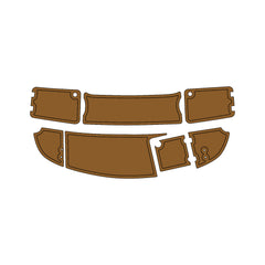 2007 Chaparral 210 SSI Swim Platform Cockpit Pad Best Synthetic Teak Decking For Boats Traction Mat Hzchione Light Brown Black Brushed