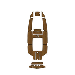 2009 MasterCraft CSX 220 Swim Platform Cockpit Pad EVA Teak Decking Mat Hzchione Faux Teak Light Brown Black