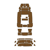 2016 Yamaha 190FSH Sport Swim Platform Cockpit Pad Boat Kit EVA Boat Flooring Foam Decking Mat Hzchione Light Brown + Black Faux Teak