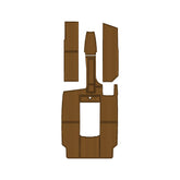 2003 MasterCraft Prostar 209 Swim Platform Cockpit Pad EVA Teak Decking Mat Hzchione Faux Teak Light Brown Black
