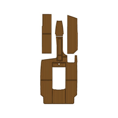 2003 MasterCraft Prostar 209 Swim Platform Cockpit Pad EVA Teak Decking Mat Hzchione Faux Teak Light Brown Black