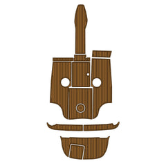 2001 Sea Ray 230 BR Eva Foam Boat Flooring Faux Teak Boat Deck Foam Boat Decking Marine Mat Cockpit Swim Platform Pads Hzchione Light Brown Black