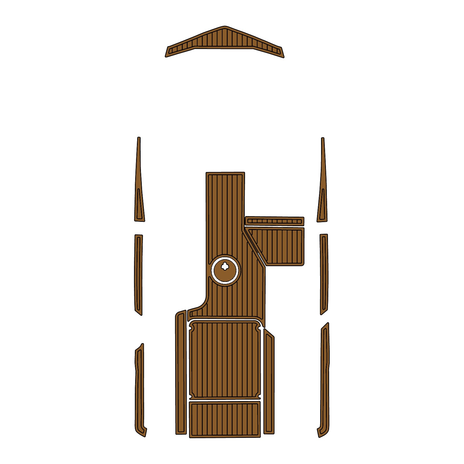 2020-2021 Axis A20 Eva Foam Boat Flooring Faux Teak Boat Deck Foam Boat Decking Marine Mat Cockpit Swim Platform Pads Hzchione Light Brown Black