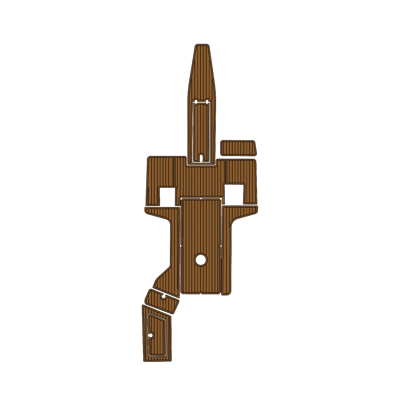 2001 Malibu 25LSV Eva Foam Boat Flooring Faux Teak Boat Deck Foam Boat Decking Marine Mat Cockpit Swim Platform Pads Hzchione Light Brown Black