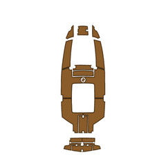 2009 MasterCraft CSX 220 Swim Platform Cockpit Pad EVA Teak Decking Mat Hzchione Brushed Light Brown Black