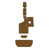 2013 Centurion Avalanche Swim Platform Cockpit Pad EVA Teak Decking Mat Hzchione Faux Teak Light Brown Black