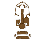 2015 Yamaha SX192 Swim Platform Cockpit Pad Boat Kit EVA Boat Flooring Foam Decking Mat Hzchione Light Brown + Black Faux Teak