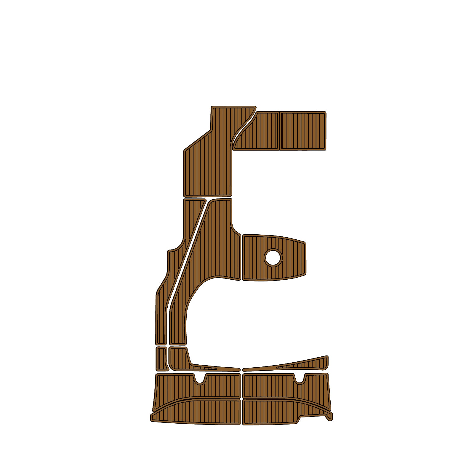 2005 Sea Ray Sundancer 310 Eva Foam Boat Flooring Faux Teak Boat Deck Foam Boat Decking Marine Mat Cockpit Swim Platform Pads Hzchione Light Brown Black