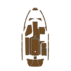 2014 Malibu 23 LSV Eva Foam Boat Flooring Faux Teak Boat Deck Foam Boat Decking Marine Mat Cockpit Swim Platform Pads Hzchione Light Brown Black