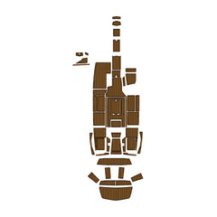 2015 Tige ASR Eva Foam Boat Flooring Faux Teak Boat Deck Foam Boat Decking Marine Mat Cockpit Swim Platform Pads Hzchione Light Brown Black