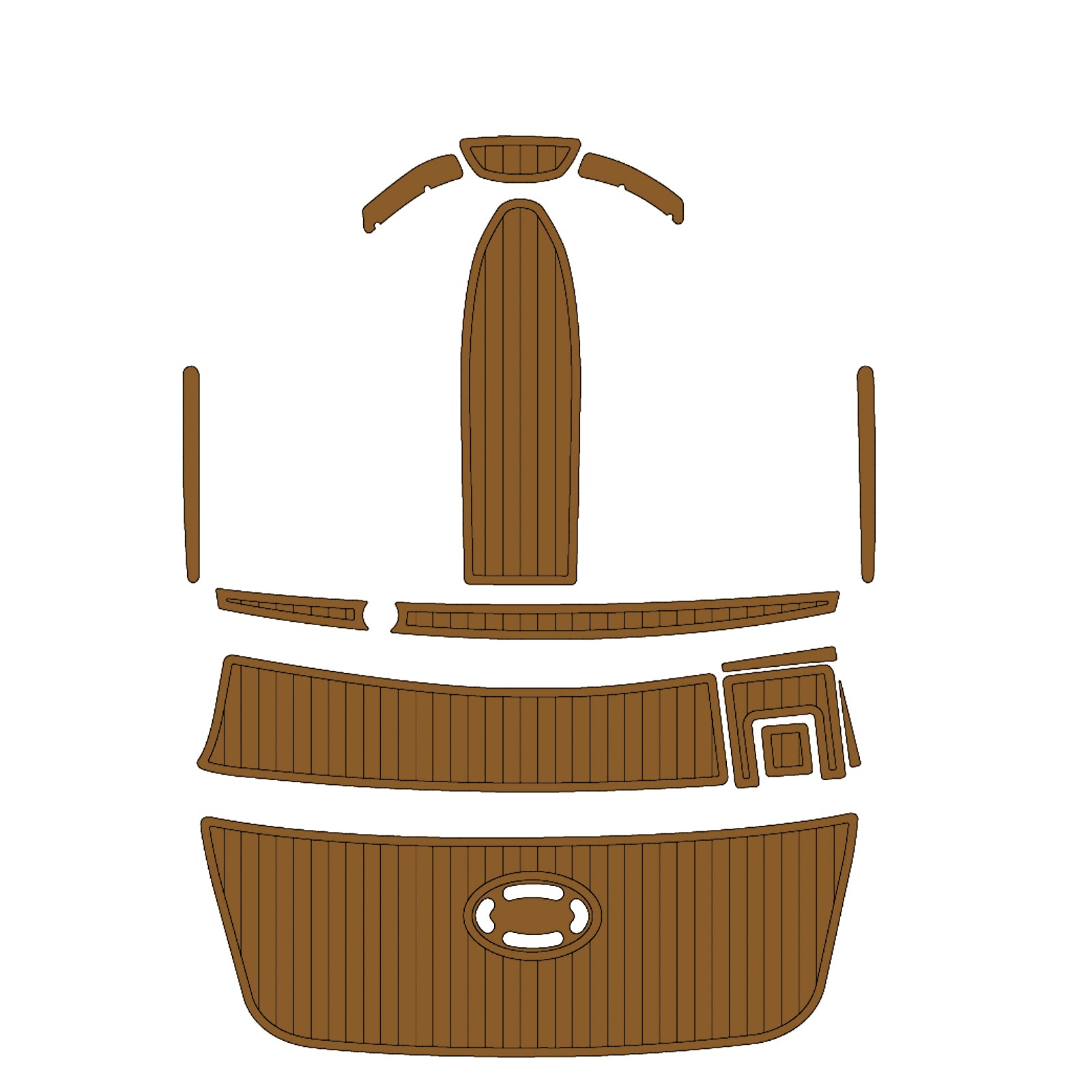 2005 Bayliner 185 Bowrider Traction Mats Eva Foam Boat Flooring Marine Decking Hzchione Brown Black