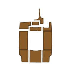 2002 MasterCraft 190 Swim Platform Cockpit Pad EVA Teak Decking Mat Hzchione Light Brown Black Brushed