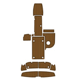 2013 Yamaha AR 210 Swim Platform Cockpit Pad Boat Kit EVA Boat Flooring Foam Decking Mat Hzchione Light Brown + Black Faux Teak