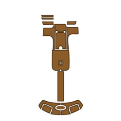 2006 Chaparral 225 SSI Swim Platform Cockpit Pad EVA Teak Decking Boats Mat Hzchione Light Brown Black Brushed