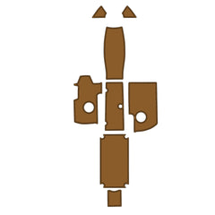 2016 Yamaha AR240 Swim Platform Cockpit Pad Boat Kit EVA Boat Flooring Foam Decking Mat Hzchione Light Brown + Black Brushed