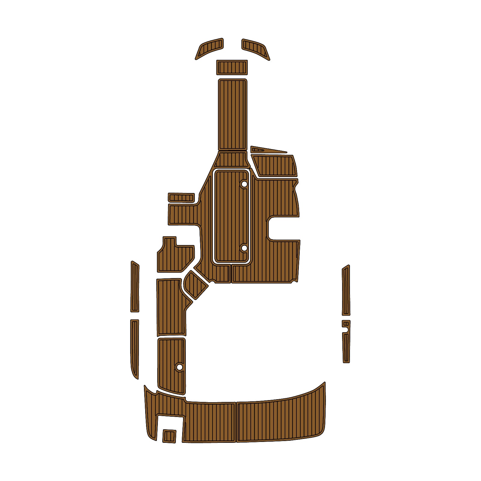 2018 Sea Ray 190 Sundancer Eva Foam Boat Flooring Faux Teak Boat Deck Foam Boat Decking Marine Mat Cockpit Swim Platform Pads Hzchione Light Brown Black