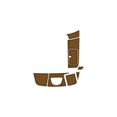 2010 Sea Ray Sundeck 260 Eva Foam Boat Flooring Faux Teak Boat Deck Foam Boat Decking Marine Mat Cockpit Swim Platform Pads Hzchione Light Brown Black