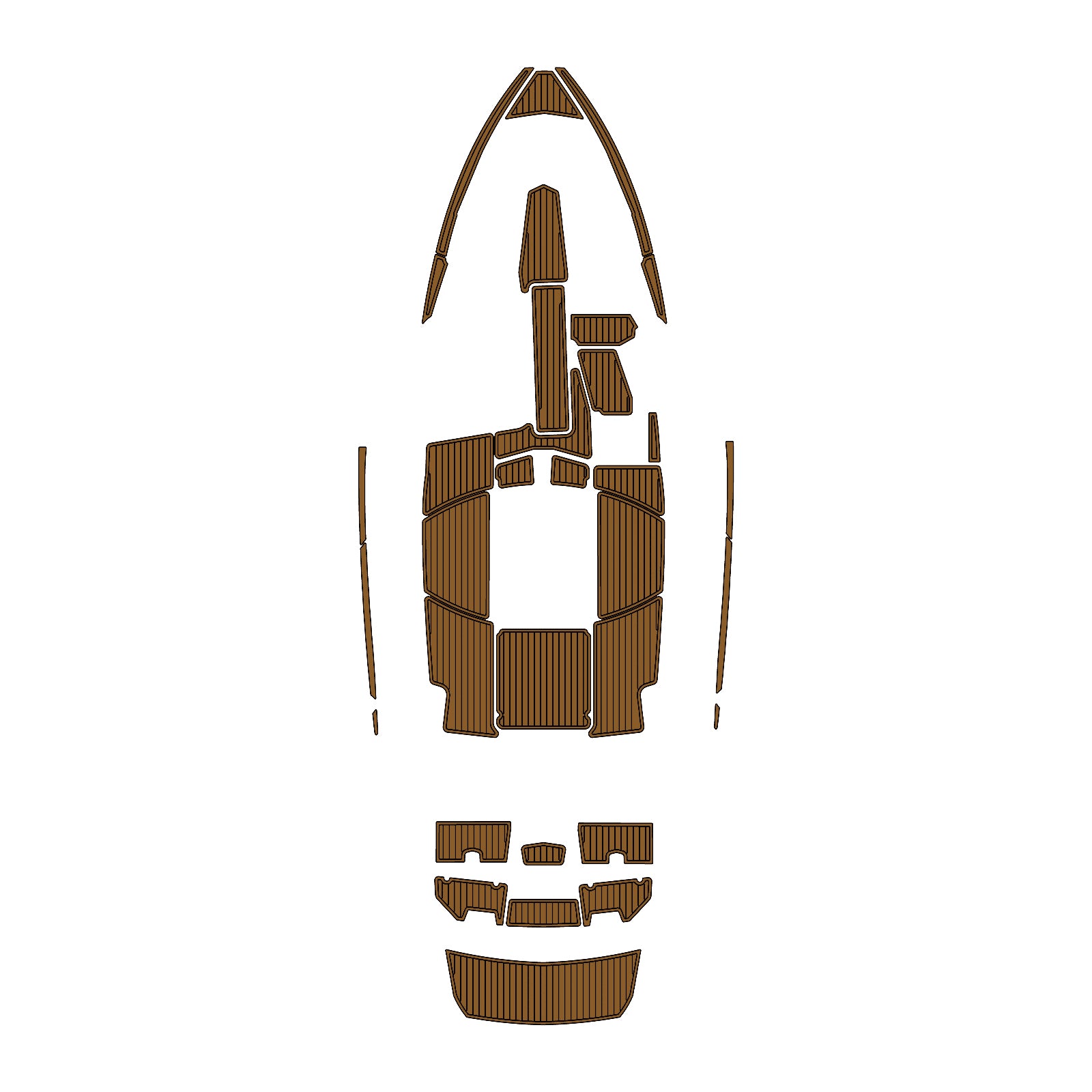 2019 Malibu TXi(Open Bow) Eva Foam Boat Flooring Faux Teak Boat Deck Foam Boat Decking Marine Mat Cockpit Swim Platform Pads Hzchione Light Brown Black