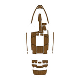 2019 Malibu TXi(Open Bow) Eva Foam Boat Flooring Faux Teak Boat Deck Foam Boat Decking Marine Mat Cockpit Swim Platform Pads Hzchione Light Brown Black