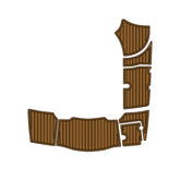 2016 Chaparral 226 Swim Platform Cockpit Pad EVA Teak Decking Boats Mat Hzchione Light Brown Black Faux Teak