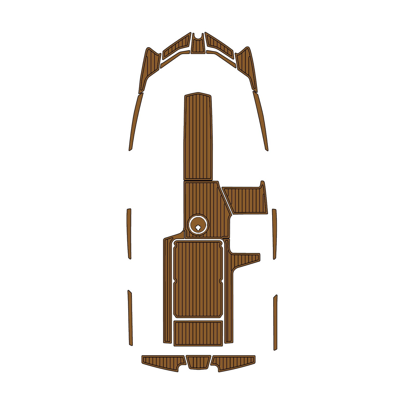 2018 Axis A22 Eva Foam Boat Flooring Faux Teak Boat Deck Foam Boat Decking Marine Mat Cockpit Swim Platform Pads Hzchione Light Brown Black