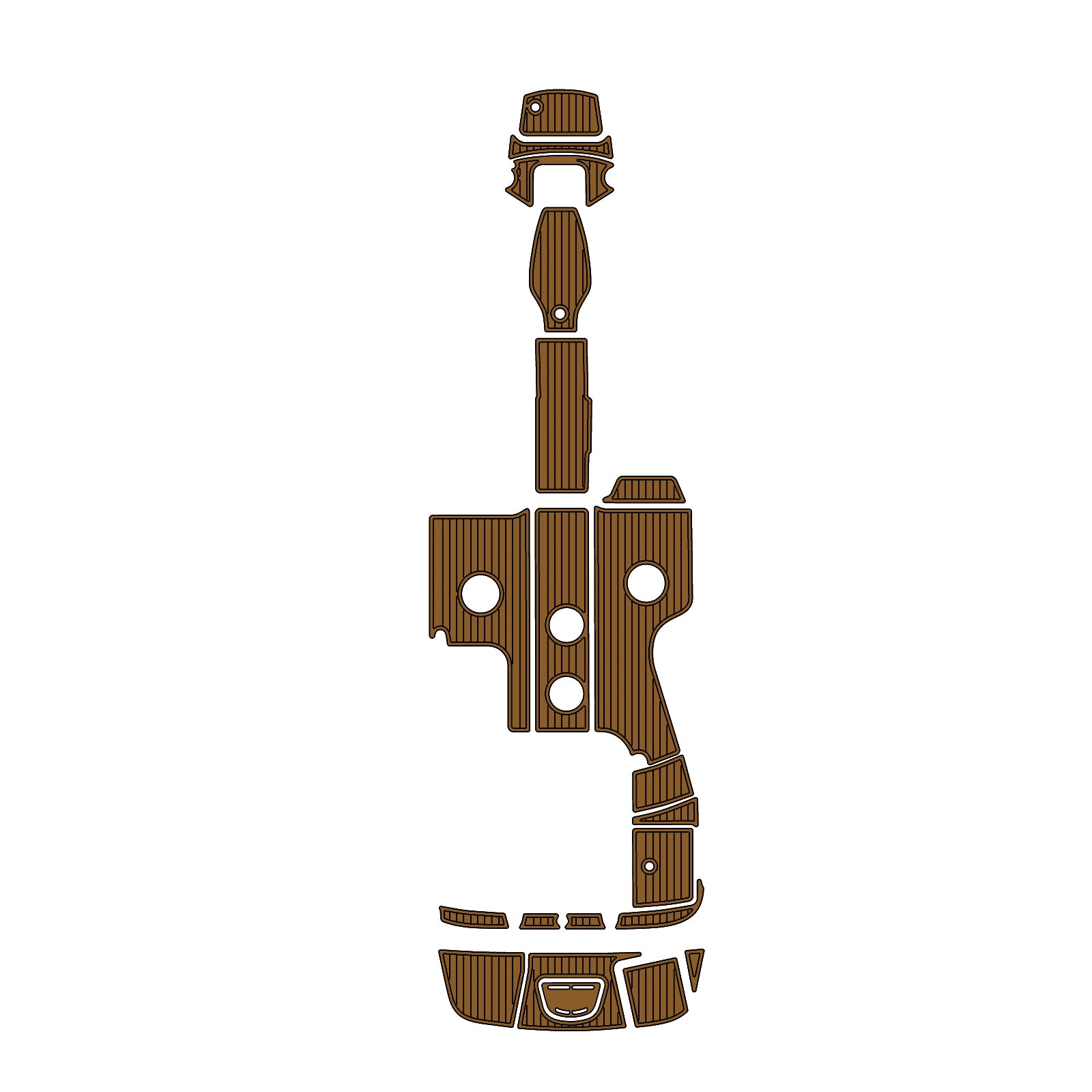 2012 Sea Ray Sundeck 240 Eva Foam Boat Flooring Faux Teak Boat Deck Foam Boat Decking Marine Mat Cockpit Swim Platform Pads Hzchione Light Gray Black