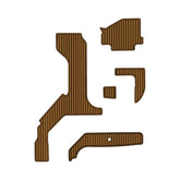 2008 Rinker 350 EC Swim Platform Cockpit Pad Teak EVA Foam Boat Deckin