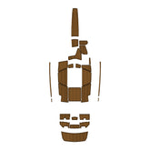 2019 Malibu TXi MO(Closed Bow) Eva Foam Boat Flooring Faux Teak Boat Deck Foam Boat Decking Marine Mat Cockpit Swim Platform Pads Hzchione Light Brown Black