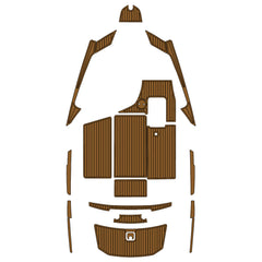 2009-2014 Axis A22 Eva Foam Boat Flooring Faux Teak Boat Deck Foam Boat Decking Marine Mat Cockpit Swim Platform Pads Hzchione Light Brown Black