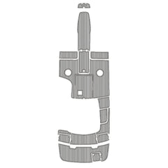 2003-2007 Chaparral 220 Swim Platform Cockpit Pad EVA Synthetic Teak Decking Boats Mat Hzchione Light Gray Black Faux Teak