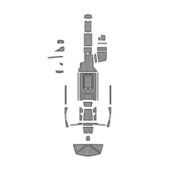 2018 Tige RZX3 Eva Foam Boat Flooring Faux Teak Boat Deck Foam Boat Decking Marine Mat Cockpit Swim Platform Pads Hzchione Light Gray Black