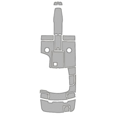2003-2007 Chaparral 220 Swim Platform Cockpit Pad EVA Synthetic Teak Decking Boats Mat Hzchione Light Gray Black Brushed