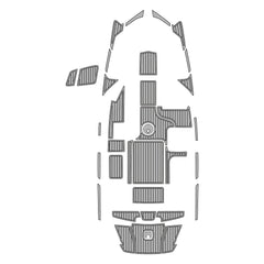 2016-2017 AXIS A20 Swim Platform Cockpit Pad EVA Teak Decking Mat Hzchione Faux Teak Light Gray Black