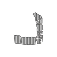 2016 Chaparral 227 SSX Swim Platform Cockpit Pad EVA Teak Decking Boats Mat Hzchione Light Gray Black Faux Teak