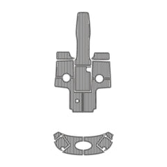 2006 Chaparral 236 Swim Platform Cockpit Pad EVA Teak Decking Mat Hzchione Faux Teak Light Gray Black