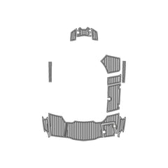 2011 Chaparral 226 Swim Platform Cockpit Pad EVA Teak Decking Boats Mat Hzchione Light Gray Black Faux Teak